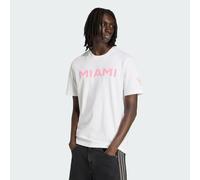 adidas Performance - Inter Miami CF - T-shirt in jersey bianco e rosa bliss L