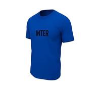 T-Shirt Inter, Uomo Maglia Blu Royal con Logo, 100% Cotone (IT, Testo, M, Regular, Regular, Royal)