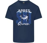T-Shirt Invernale Per Bambini Apres Ski Queen Sci Sportivi Ragazzi E Ragazze