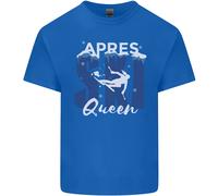 T-Shirt Invernale Per Bambini Apres Ski Queen Sci Sportivi Ragazzi E Ragazze