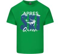 T-Shirt Invernale Per Bambini Apres Ski Queen Sci Sportivi Ragazzi E Ragazze