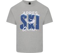 T-Shirt Invernale Per Bambini Apres Ski Queen Sci Sportivi Ragazzi E Ragazze