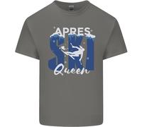 T-Shirt Invernale Per Bambini Apres Ski Queen Sci Sportivi Ragazzi E Ragazze