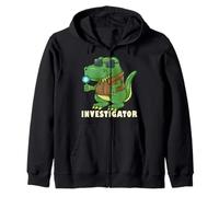 T-Shirt Investigator Alligator Shirt Funny Toddler Boy Felpa con Cappuccio
