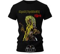 T-SHIRT IRON MAIDEN KILLERS FEAR THE DARK HEAVY METAL BAND maglietta