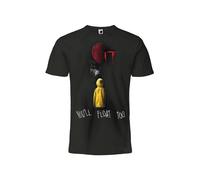 T-Shirt It You'll Float Too originale ufficiale maglia maglietta nera Horror