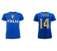 T-shirt Italia Chiesa maglia 14 azzurri adulto Bambino cotone tutte le taglie