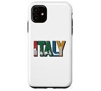 T-Shirt Italia - Souvenir Vintage Simboli Italiani Custodia per iPhone 11