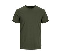 JACK & JONES JJEORGANIC BASIC TEE SS O-NECK NOOS, T-shirt, Uomo, Verde (Olive Night Detail: Slim), XL