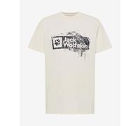 T-shirt Jack Wolfskin Brand manica corta bianco - L