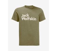 T-shirt Jack Wolfskin Brand manica corta verde cachi - S