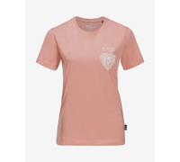 T-shirt Jack Wolfskin Discover Heart manica corta rosa donna - XL