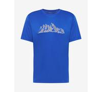 T-shirt Jack Wolfskin Peak Graphic manica corta blu elettrico - S