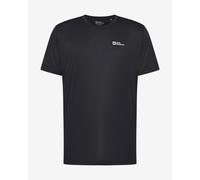 T-shirt Jack Wolfskin Tech manica corta nero intenso - L