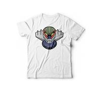 T-Shirt Jeeg Robot d'Acciaio - Maglietta Uomo Robot Go Nagai Anni 80 (Bianco, 46 L IT Uomo, l)