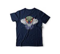 T-Shirt Jeeg Robot d'Acciaio - Maglietta Uomo Robot Go Nagai Anni 80 (Blu, 46 L IT Uomo, l)