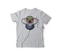 T-Shirt Jeeg Robot d'Acciaio - Maglietta Uomo Robot Go Nagai Anni 80 (Grigio, 48 XL IT Uomo, x_l)