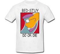 T-Shirt Jersey Shirt Bed Stuy Do Or Die-Do The Right Thing Movie Spike Lee Classic Breathable T Shirt Casual Round Neck Easy Tee Comfortable Tees White XL