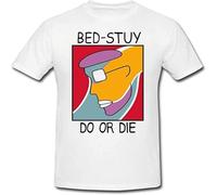 T-Shirt Jersey Shirt Bed Stuy Do Or Die-Do The Right Thing Movie Spike Lee White S