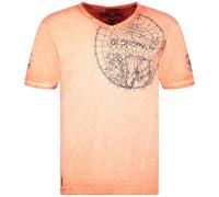 Geographical Norway T-Shirt Uomo JIMPERABLE Arancio Maglia Manica Corta M