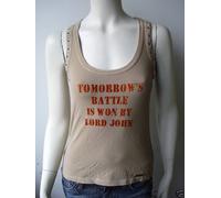 T-shirt John Galliano canotta verde canotta taglia XS