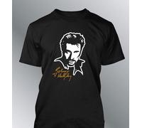 T-Shirt Johnny Hallyday S M L XL XXL Uomo Cantante Rock Francese Harley