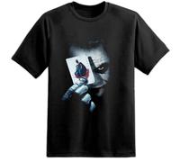 T-Shirt Joker Di Batman Da Uomo Film DC Dark Knight Heath Ledger Arkham Asylum