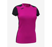 T-shirt Joma Record II Bicolor manica corta rosa nero donna - 14