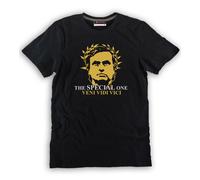 T-shirt José Mourinho giulio cesare special one 100% cotone nera calcio mou