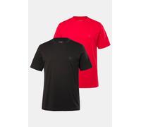 T-shirt JP 1880 da uomo taglie forti fino a 8XL in confezione doppia girocollo