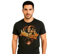 T-Shirt Judas Priest ufficiale maglia maglietta originale nera Rock Serpe