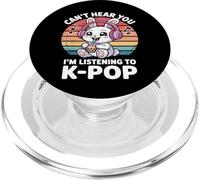 T-shirt K-Pop Coniglio - Can't Hear You I'm Listening To K-Pop PopSockets PopGrip per MagSafe
