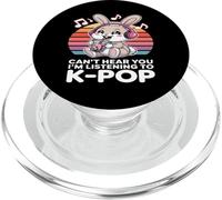 T-shirt K-Pop Coniglio - Can't Hear You I'm Listening To K-Pop PopSockets PopGrip per MagSafe
