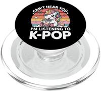 T-shirt K-Pop Unicorn Can't Hear You I'm listening to K-Pop PopSockets PopGrip per MagSafe