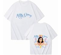T-Shirt Katy-Perry Tour 2025 Moda Stampata Manica Corta Donna Estate Cotone T-Shirt Harajuku Estetica Manica Corta Collo Rotondo Felpa XS-3XL-White||s