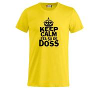 T-Shirt Keep Calm Sta Su De Doss Uomo Bambino Magliette Simpatiche PS 27431-A010