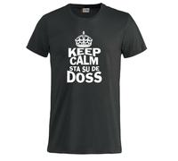 T-Shirt Keep Calm Sta Su De Doss Uomo Bambino Magliette Simpatiche PS 27431-A010