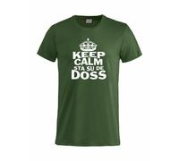 T-Shirt Keep Calm Sta Su De Doss Uomo Bambino Magliette Simpatiche PS 27431-A010