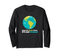 T-Shirt Keep The Earth Clean It's Not Uranus Maglia a Manica