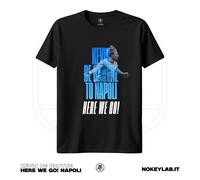 T-shirt Kevin De Bruyne Scritta Here We Go to Napoli Fabrizio Romano
