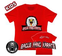 T-Shirt KIDS Eagle Fang Karate DOJO Ispirata A Cobra Kai Morde Come Un EAGLE