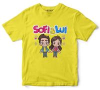 T-Shirt Kids *Vari Colori* Girocollo Me Contro Lui e Sofi e Te | Alta qualità Made in Italy (IT, età, 11 Anni, 12 Anni, Regular, Standard, Giallo)