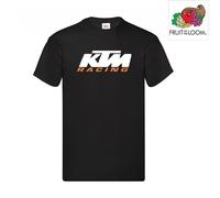 T-SHIRT KTM RACING - FRUIT OF THE LOOM - UOMO MOTOCROSS - ENDURO COTONE 165gr