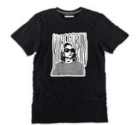 T-shirt Kurt Cobain Nera ottimo Cotone Cantante Musica Grunge Rock anni 90