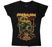 T-Shirt # L Black Femmina # Bloody Sabbath 666