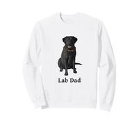 T-Shirt Lab Dad Labrador Retriever Nera Felpa