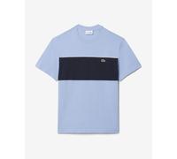 T-shirt Lacoste Colour-Block in cotone manica corta blu - S