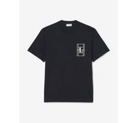 T-shirt Lacoste Embroidered Heavy Jersey nero bianco - L