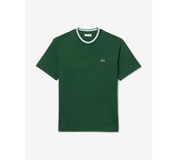 T-shirt Lacoste Regular Fit Colletto a coste verde scuro - XXL