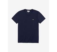 T-shirt Lacoste Regular Fit manica corta collo a V blu navy - XS